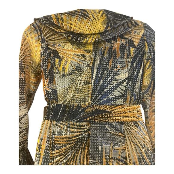 ASHRO Ruffle Wrap A-Line Desk to Dinner Cocktail Party Guest Career Church Dress - Picture 11 of 16